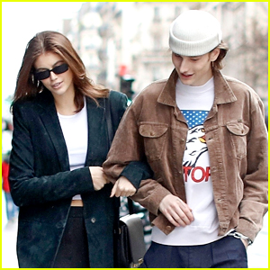 Kaia Gerber Checks Out the Paris Sights with Her Boyfriend