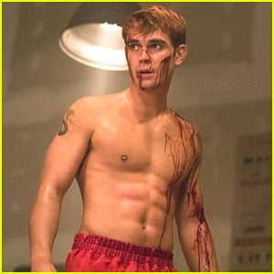 KJ Apa Is Bloody Shirtless On Tonight's All New 'Riverdale'!