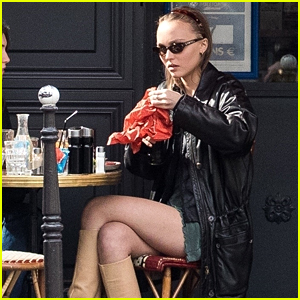 Lily-Rose Depp Grabs Lunch With Her Friend in France