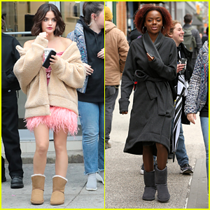 Lucy Hale & Ashleigh Murray Continue Filming 'Katy Keene' in NYC
