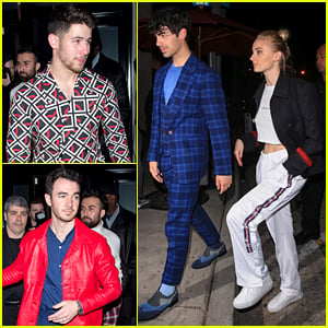 Jonas Brothers Keep It Stylish for Dinner With Sophie Turner
