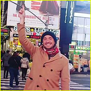 Tom Felton Shows Love for 'Harry Potter' in Times Square