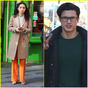 Yara Shahidi & Charles Melton Return To NYC For 'Sun Is Also a Star' Re-Shoots