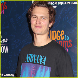 Ansel Elgort is All Smiles at Garden of Dreams Talent Show!