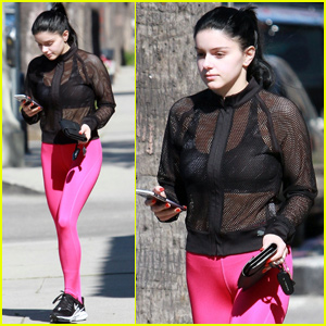 Ariel Winter Rocks Hot Pink While Hitting the Gym!