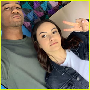Camila Mendes Starts Filming New Movie 'Windfall' with Jessie T. Usher