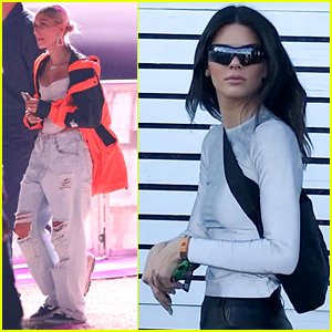 Kendall Jenner & Hailey Bieber Check Out Jaden Smith's Coachella Set!