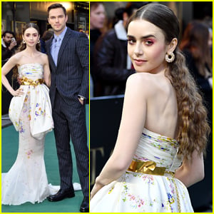 Lily Collins Wows in Couture Gown at 'Tolkien' UK Premiere!