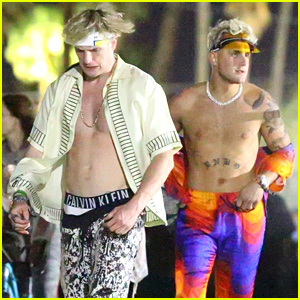 Logan & Jake Paul Show Off Their Loud Fashion Sense at Coachella