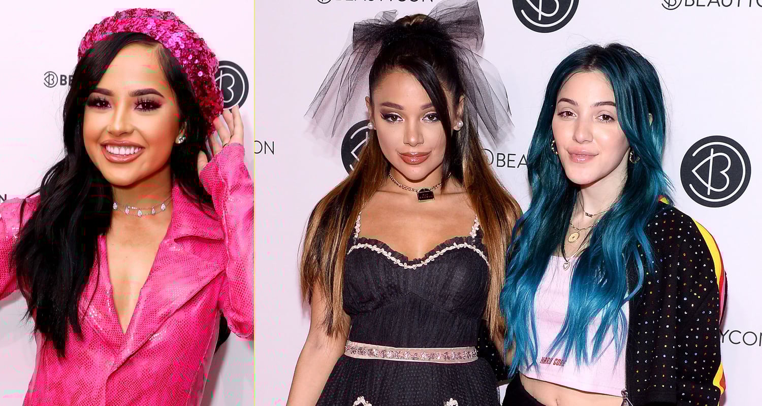 Niki & Gabi Demartino Kick Off Beautycon With Becky G in NYC!