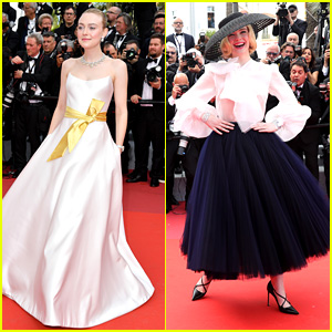 Dakota Fanning Looked Regal in Giorgio Armani Prive at Cannes Film Festival 2019