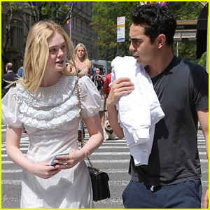 Elle Fanning Hangs Out with Max Minghella in NYC