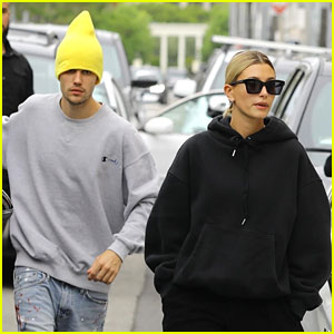Justin & Hailey Bieber Wear Oversized Sweaters For Beverly Hills Shopping Trip
