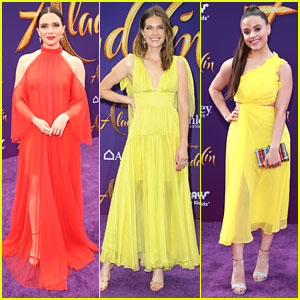 The Bold Type's Katie Stevens & Meghann Fahy Look Like They Stepped Out of Scarlet's Fashion Closet at 'Aladdin' Premiere