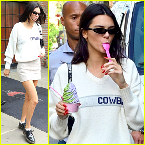 Kendall Jenner Snacks on Ice Cream While Stepping Out in NYC!