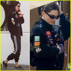 Kendall Jenner Meets Up with a Friend for Lunch in WeHo