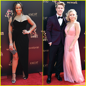 Nia Sioux Joins Longtime Couple Lucas Adams & Shelby Wulfert at Daytime Emmy Awards 2019