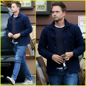 Patrick J. Adams Gets Ready for Memorial Day With Supermarket Stop