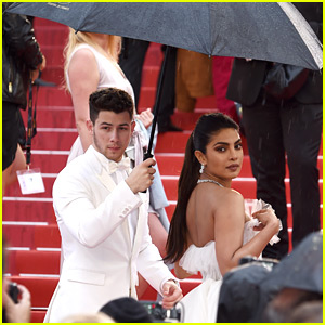 Nick Jonas Is Priyanka Chopra's Umbrella Holder at Cannes Premiere!