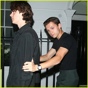 Tom Holland Sneaks Into 'Rocketman's Premiere After Party