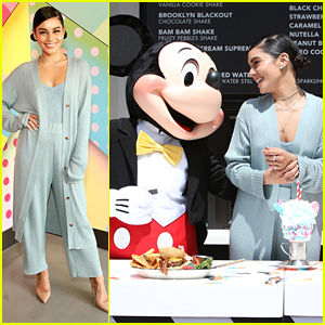 Vanessa Hudgens Has Epic Day With Mickey Mouse While Opening New Black Tap Restaurant at Disneyland