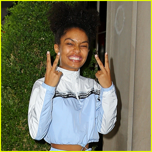 Yara Shahidi Arrives Back at Hotel After Business Meetings in NYC