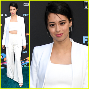 'Roswell's Amber Midthunder Stuns in White at 'Legion' Premiere in LA