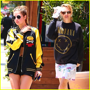 Ashley Benson & Cara Delevingne Take A Workout Class Together
