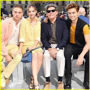 Cole & Dylan Sprouse Bring Dad Matthew To Salvatore Ferragamo Show in Italy