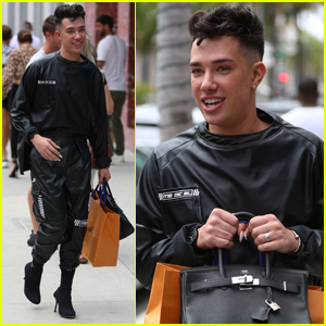 James Charles is All Smiles While Shopping in Beverly Hills