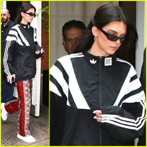 Kendall Jenner Stops by Adidas For Surprise Pop Up