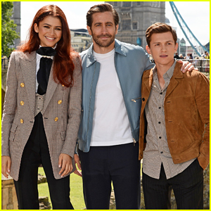 Tom Holland & Zendaya Join Jake Gyllenhaal at 'Spider-Man: Far From Home' London Photo Call!