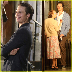 Ansel Elgort Seen Filming Night Scenes For 'West Side Story' in NYC