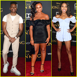 Aubrey Joseph, Nia Sioux, Teala Dunn & More Step Out For 'The Lion King' Premiere