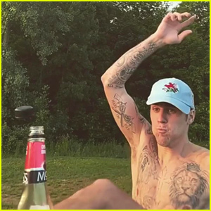 Justin Bieber Nominates Wife Hailey Bieber To Complete Bottle Cap Challenge!