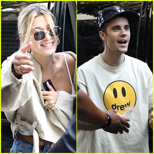 Hailey & Justin Bieber Grab Lunch at Il Pastaio Ahead of Fourth of July Holiday