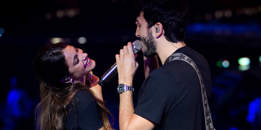 Tini Stoessel & Boyfriend Sebastian Yatra Rehearse For Premios Juventud Awards 2019