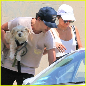 Vanessa Hudgens & Austin Butler Bring Pup Darla To Run Errands With Them