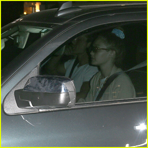 Gigi Hadid Drives Around Town with Tyler Cameron in the Passenger Seat