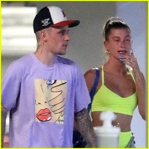 Hailey & Justin Bieber Get In a Hot Yoga Session Together