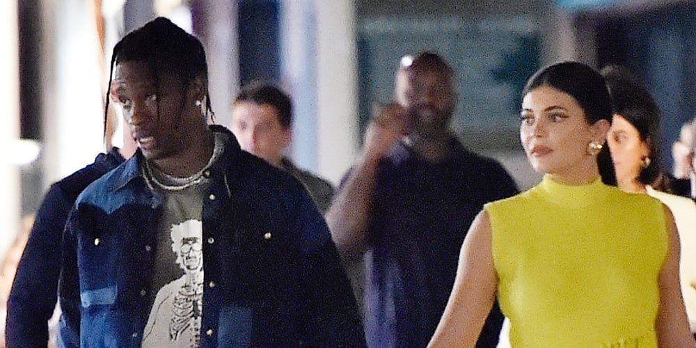 Kylie Jenner Steps Out For Dinner Date With Travis Scott in Italy