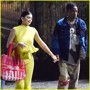 Kylie Jenner Steps Out For Dinner Date With Travis Scott in Italy