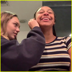 Nia Sioux Gets New Ear Piercings... From Maddie Ziegler!