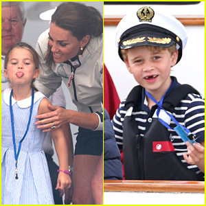 Princess Charlotte Sticks Out Her Tongue During Kingâ€™s Cup Regatta