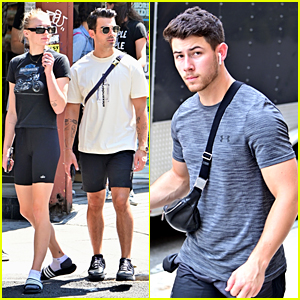 Joe Jonas Spends His Morning with His Brother & Wife!