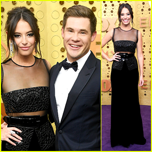 Chloe Bridges Couples Up With Adam Devine at Emmy Awards 2019