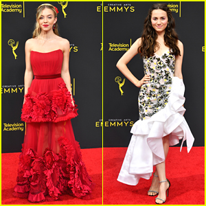 Euphoria's Sydney Sweeney & Maude Apatow Present Together At Creative Arts Emmys 2019