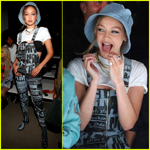 Gigi Hadid Shows Her Style at Jeremy Scott Show During NYFW