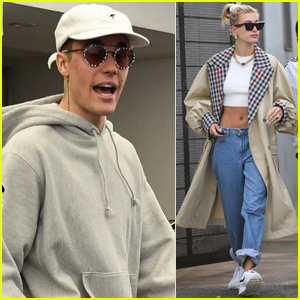 Justin & Hailey Bieber Head to Separate Appointments in L.A.
