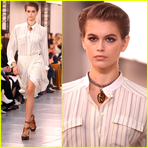 Kaia Gerber Kicks Off Her Thursday By Walking in the 'Chloe' Fashion Show in Paris
